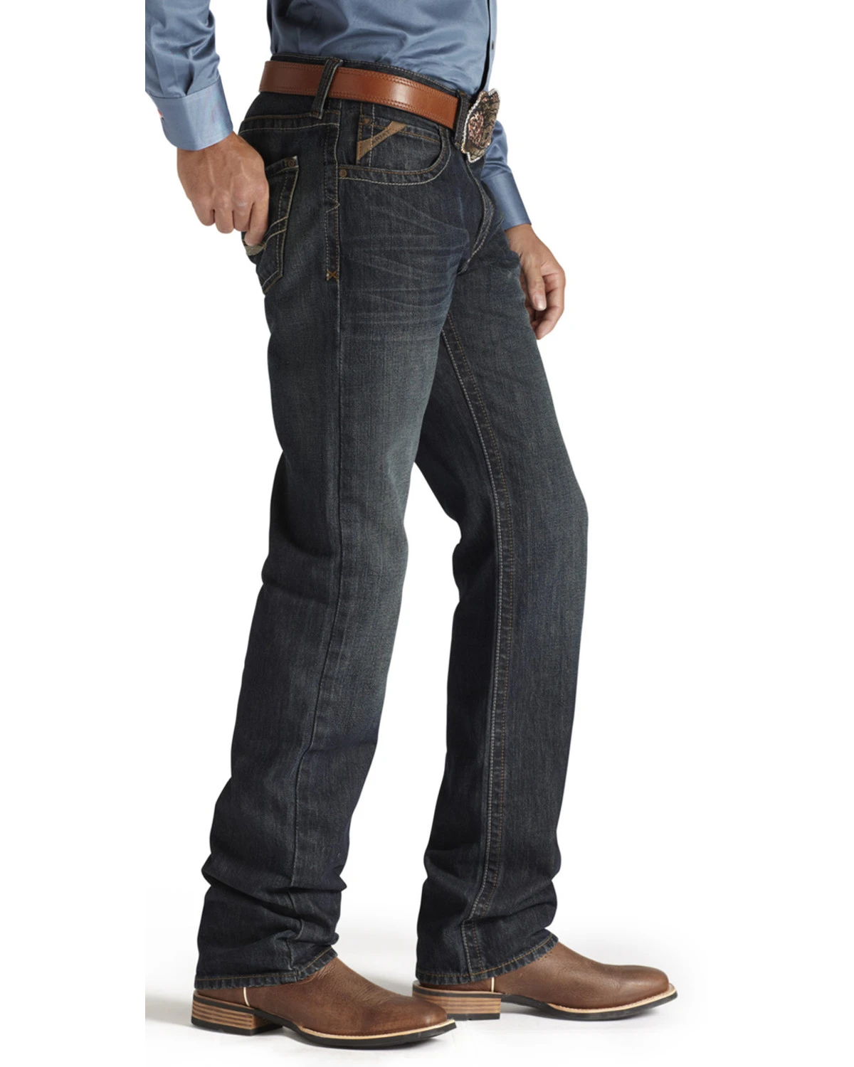 Ariat Men's M2 Dusty Road Relaxed Fit Denim Jeans - Big & Tall 4 Ariat Men's M2 Dusty Road Relaxed Fit Denim Jeans - Big & Tall - Image 2