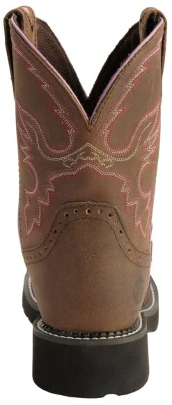 Justin Gypsy Women's Wanette 8" EH Work Boots - Steel Toe -Western Cowboy Supplies 045N66 BR BK