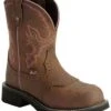 Justin Gypsy Women's Wanette 8" EH Work Boots - Steel Toe -Western Cowboy Supplies 045N66 BR P1