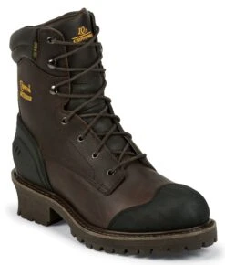 Chippewa 8" Waterproof & Insulated Lace-up Logger Boots - Composite Toe