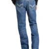 Rock & Roll Denim Men's FR Medium Wash Double Barrel Relaxed Fit Bootcut Jeans -Western Cowboy Supplies 0864K1 88 P1