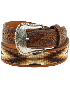 Nocona Men's Beaded Inlay Belt