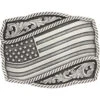 Montana Silversmiths Men's Waving American Flag Belt Buckle -Western Cowboy Supplies 2000214409 040 P1