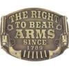 Montana Silversmiths Montanan Silversmiths Men's Right To Bear Arms Belt Buckle -Western Cowboy Supplies 2000214414 040 P1