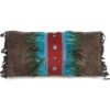 Carstens Turquoise Feather And Diamonds Pillow