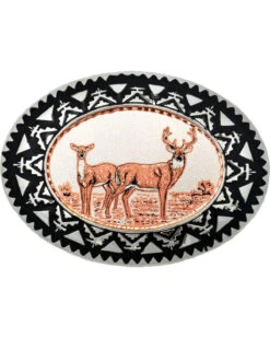 Western Express Men's Copper Deer Belt Buckle
