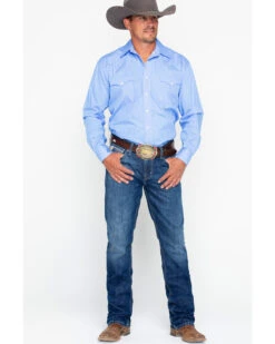 Cinch Men's Ian Dark Stonewash Slim Fit Boot Cut Jeans -Western Cowboy Supplies 2000240164 402 P6