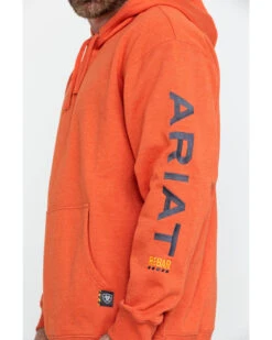 Ariat Men's Volcanic Heather Rebar Graphic Hooded Work Sweatshirt -Western Cowboy Supplies 2000282118 803 P4