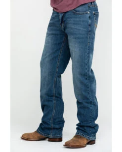 Rock & Roll Denim Men's X Stitch Double Barrel Relaxed Straight Jeans -Western Cowboy Supplies 2000283474 400 P6