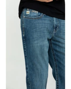 Cinch Men's Grant Medium Stonewash Mid Relaxed Bootcut Jeans -Western Cowboy Supplies 2000283510 402 P5