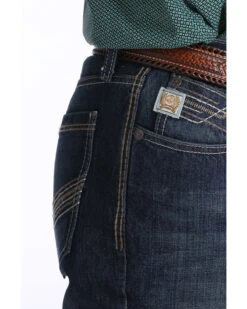 Cinch Men's Ian Med Rinse Slim Bootcut Jeans -Western Cowboy Supplies 2000283585 402 P4