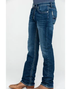 Cinch Men's Ian Medium Stone Wash Slim Boot Jeans -Western Cowboy Supplies 2000288366 402 P3