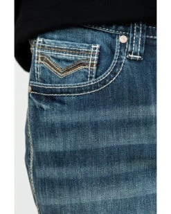 Rock & Roll Cowboy Men's Reflex Double Barrel Relaxed Bootcut Jeans -Western Cowboy Supplies 2000289965 400 P4