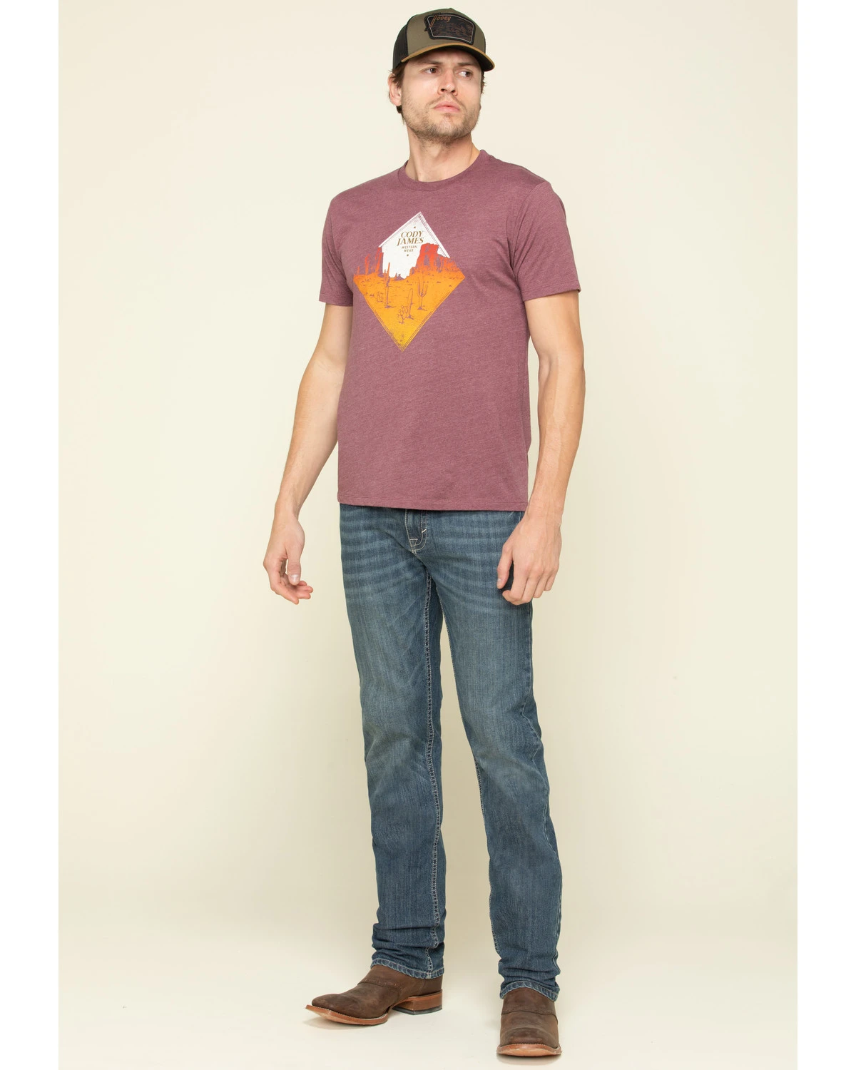 Cody James Men's Stone Cold Medium Wash Stretch Slim Straight Jeans 8 Cody James Men's Stone Cold Medium Wash Stretch Slim Straight Jeans - Image 6