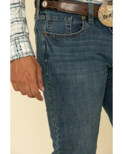 Cody James Men's High Roller Stackable Stretch Straight Medium Wash Jeans -Western Cowboy Supplies 2000295743 400 P4