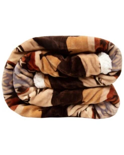 Carstens Home Wrangler Buffalo Southwestern Sherpa Fleece Throw Blanket -Western Cowboy Supplies 2000315026 400 P4