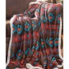 Carstens Home Wrangler Southwest Horizon Rustic Sherpa Fleece Throw Blanket 1 Carstens Home Wrangler Southwest Horizon Rustic Sherpa Fleece Throw Blanket -Western Cowboy Supplies 2000315030 440 P1