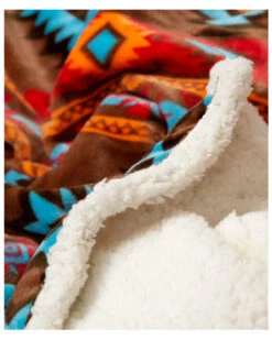 Carstens Home Wrangler Southwest Horizon Rustic Sherpa Fleece Throw Blanket -Western Cowboy Supplies 2000315030 440 P3