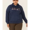 Ariat Women's R.E.A.L. Serape Logo Hoodie Sweatshirt - Plus -Western Cowboy Supplies 2000322524 410 P1