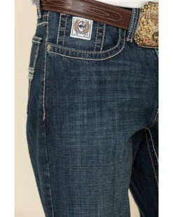 Cinch Men's White Label Performance Dark Relaxed Straight Jeans -Western Cowboy Supplies 2000323611 402 P5