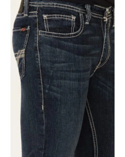 Rock & Roll Denim Men's FR Dark Reflex Revolver Slim Straight Work Jeans -Western Cowboy Supplies 2000323863 401 P4