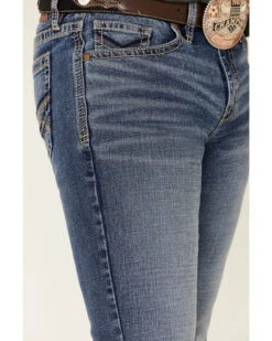 Cody James Men's Bronco Medium Wash Stackable Straight Stretch Jeans 11 Cody James Men's Bronco Medium Wash Stackable Straight Stretch Jeans -Western Cowboy Supplies 2000332558 400 P5