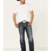 Rock & Roll Denim Men's Dark Double Barrel Relaxed Straight Leg Jeans -Western Cowboy Supplies 2000333350 400 P1