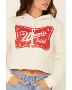Country Deep Women's Mama Tried Graphic Cropped Hooded Sweatshirt 10 Country Deep Women's Mama Tried Graphic Cropped Hooded Sweatshirt -Western Cowboy Supplies 2000333441 103 P4