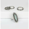 Prime Time Women's Silver Turquoise Ring Set -Western Cowboy Supplies 2000333944 040 P1
