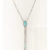 Prime Time Women's Turquoise Stone Bolo Necklace