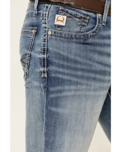 Cinch Men's Ian Medium Stonewash Performance Slim Bootcut Jeans -Western Cowboy Supplies 2000334656 402 P3