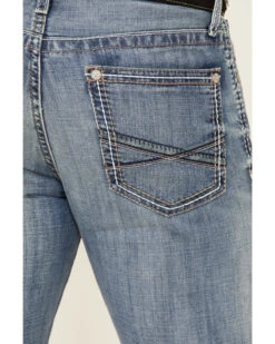 Cinch Men's Ian Medium Stonewash Performance Slim Bootcut Jeans -Western Cowboy Supplies 2000334656 402 P4