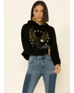 Country Deep Women's Desperado Cropped Hooded Sweatshirt -Western Cowboy Supplies 2000335281 001 P3