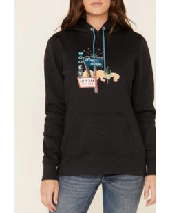 HOOey Women's Charcoal Layin Low Logo Graphic Hoodie -Western Cowboy Supplies 2000337410 022 P3