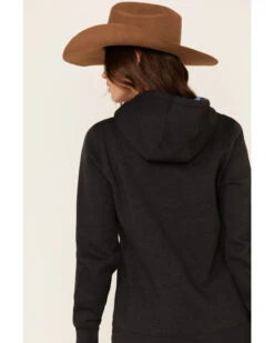 HOOey Women's Charcoal Layin Low Logo Graphic Hoodie -Western Cowboy Supplies 2000337410 022 P5