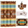 HiEnd Accents Navajo 9pc Bath Accessory & Mesa Towel Set