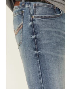 Wrangler 20X Men's Misty Vintage Light Wash Stretch Slim Bootcut Jeans 11 Wrangler 20X Men's Misty Vintage Light Wash Stretch Slim Bootcut Jeans -Western Cowboy Supplies 2000340795 400 P5
