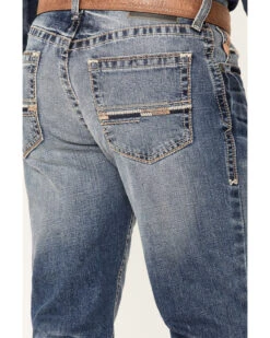 Ariat Men's M4 Dakota Medium Wash Stretch Relaxed Straight Jeans -Western Cowboy Supplies 2000341795 400 P4