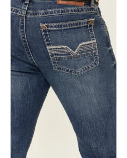 Rock 47 By Wrangler Men's Melody Medium Wash Stretch Slim Bootcut Jeans -Western Cowboy Supplies 2000342099 400 P3