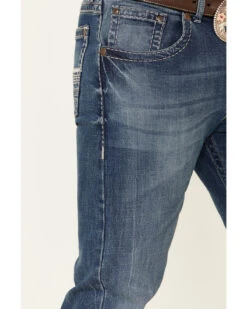 Rock 47 By Wrangler Men's Melody Medium Wash Stretch Slim Bootcut Jeans -Western Cowboy Supplies 2000342099 400 P4