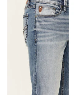 Moonshine Spirit Men's Grant Medium Wash Stretch Slim Straight Jeans -Western Cowboy Supplies 2000342634 400 P4