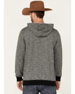 Cody James Men's Heather Black Embroidered Logo Sleeve Pullover Hooded Sweatshirt -Western Cowboy Supplies 2000342814 001 P4