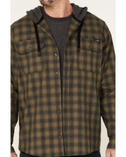 Hawx Men's Plaid Print Robertson Long Sleeve Button Down Hooded Work Flannel Shirt 8 Hawx Men's Plaid Print Robertson Long Sleeve Button Down Hooded Work Flannel Shirt -Western Cowboy Supplies 2000342919 341 P3
