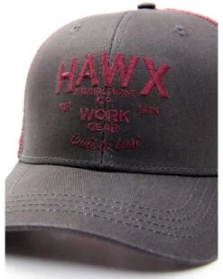 Hawx Men's Heather Black Logo Graphic Mesh-Back Ball Cap -Western Cowboy Supplies 2000342952 001 P2
