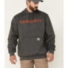 Carhartt Men's Loose Fit Midweight Logo Hooded Work Sweatshirt -Western Cowboy Supplies 2000343203 022 P1