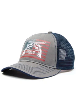 Cody James Men's Crossed Pistols Flag Graphic Mesh-Back Ball Cap
