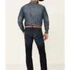 Rock & Roll Denim Men's Hooey Dark Wash Reflex Revolver Slim Straight Jeans -Western Cowboy Supplies 2000345206 400 P1