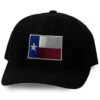 Oil Field Hats Men's Black Texas Flag Patch Ball Cap -Western Cowboy Supplies 2000346252 022 P1