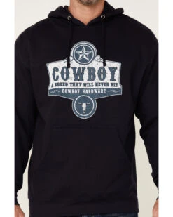 Cowboy Hardware Men's Navy Breed Graphic Hooded Sweatshirt -Western Cowboy Supplies 2000346629 410 P3