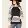 Hooey Women's Southwestern Contrast Hoodie -Western Cowboy Supplies 2000346694 022 P1